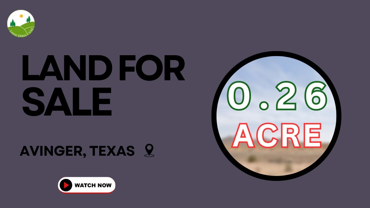 0.26 acre land for sale in Avinger, Texas [31217] YouTube