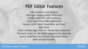 Creating & Editing PDF Charts with Orgchart Platinum