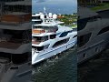 Benetti yacht "Freedom" sailing in Fort Lauderdale canals