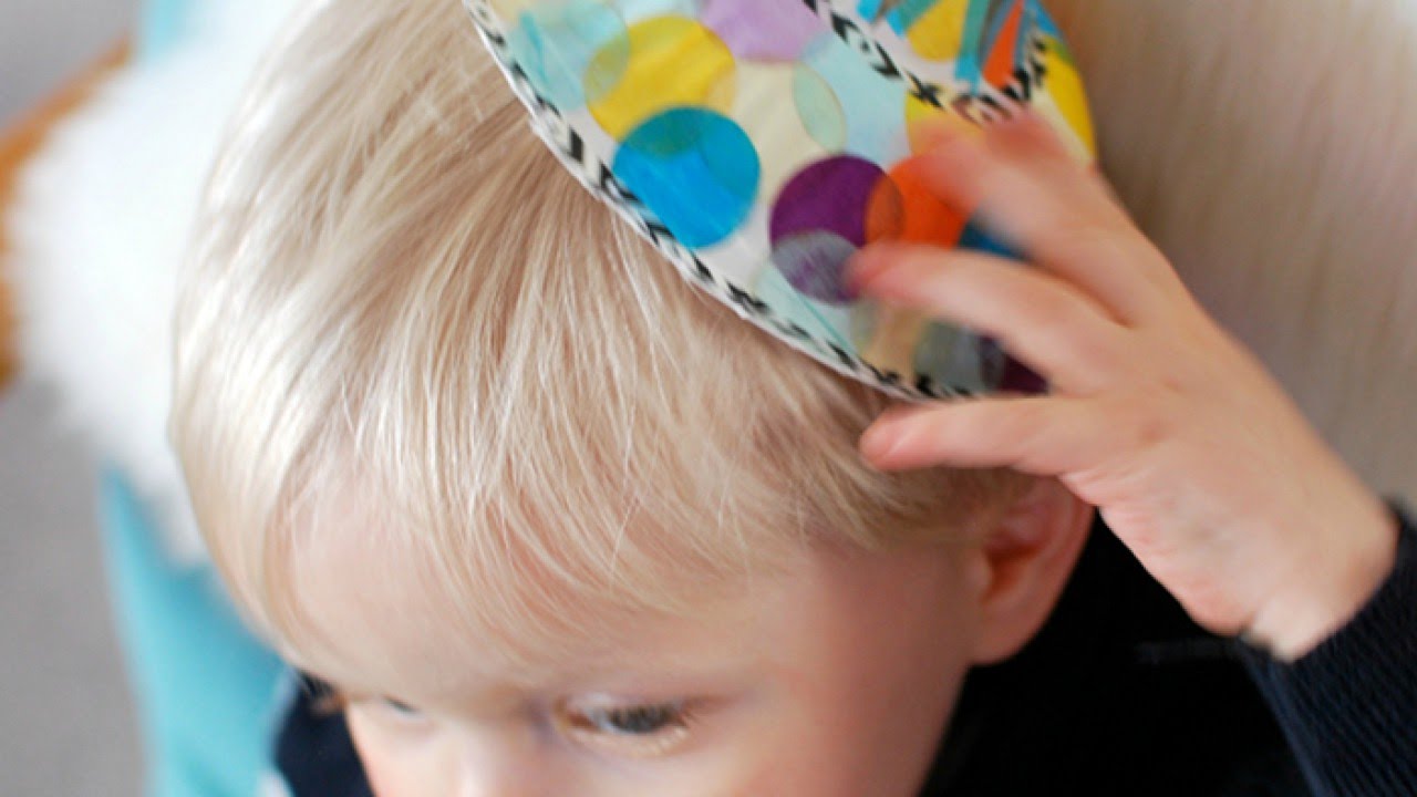 Create a Fun Kids Paper Bowl Confetti Hat DIY Crafts Guidecentral