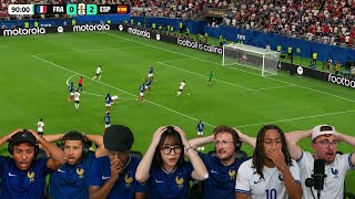 FRANCE fans and supporters FUME 🤬 after 2-0 defeat by SPAIN