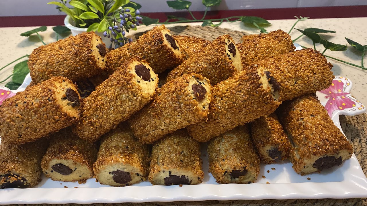 أصابع التمر بالسمسم بتذوب بالتم ذوبان سهلة واقتصادية ومن دون قالب #معمول التمر #كليجة  #حلويات العيد