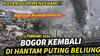 DETIK² PUSARAN ANGIN HANTAM KOTA BOGOR! Ratusan Rumah Hancur di Pakansari \u0026 Peringatan Serius BMKG