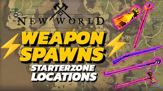 New World - ALL Starter WEAPON Locations - MB + WW