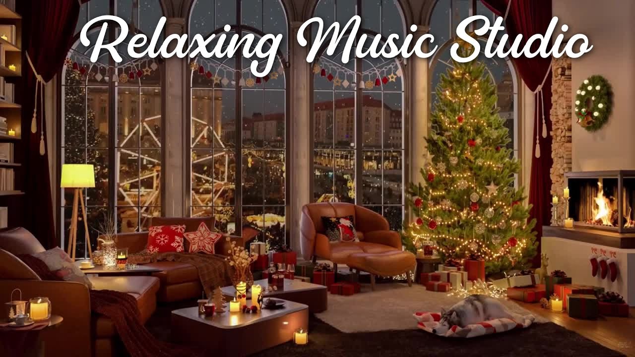 Elegant Snowy Christmas Soundscape 🎄Instrumental Christmas Music 🌲🎁 Festive Ambience 2026