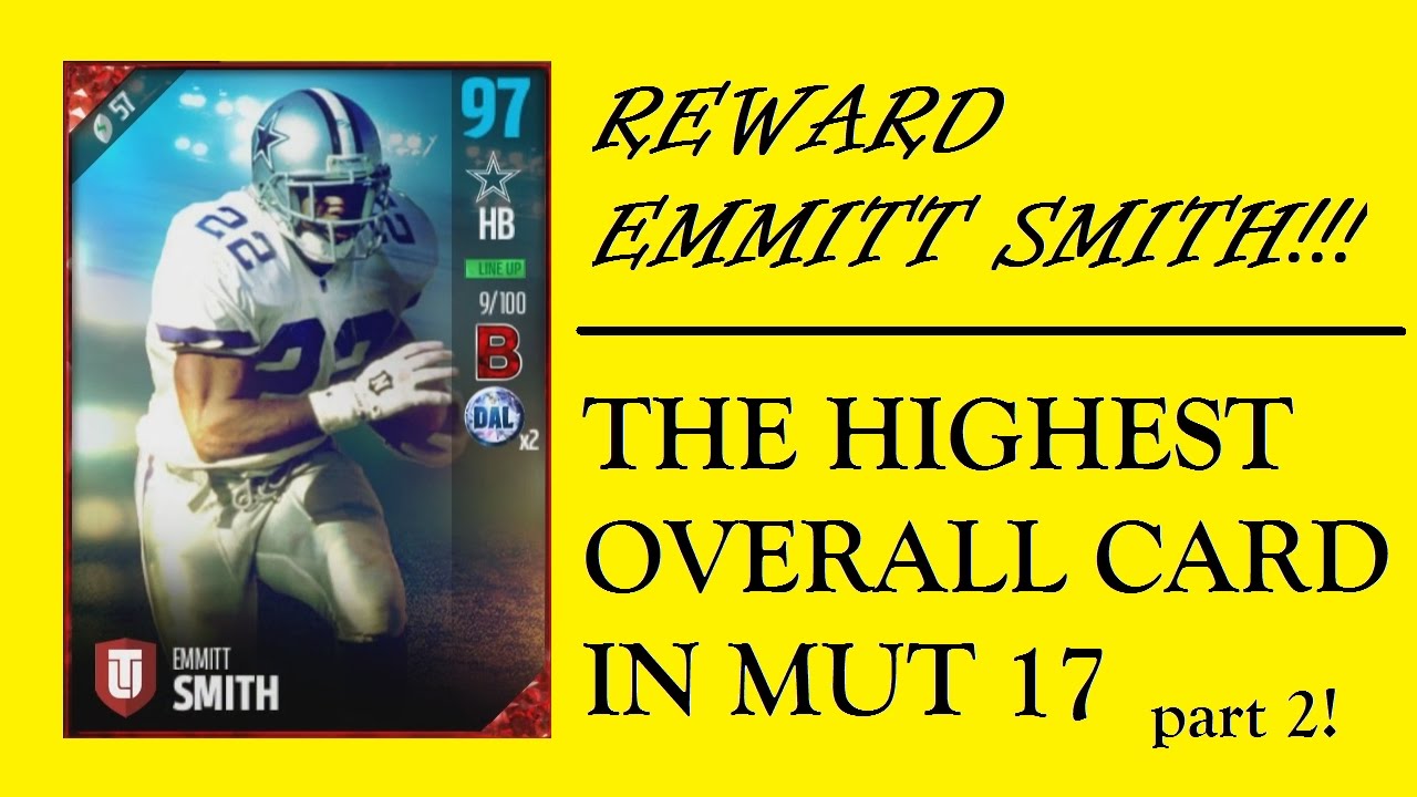 TESTING NEW 96 EMMITT SMITH - MADDEN ULTIMATE TEAM 17 GAMEPLAY (part 2)