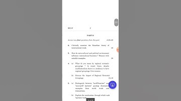 IBO-01 : INTERNATIONAL BUSINESS  ENVIRONMENT Important questions