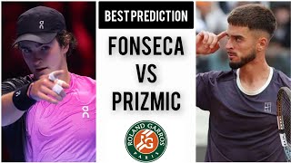 Joao Fonseca vs Dino Prizmic | Roland Garros 2026 | Tennis Prediction Today
