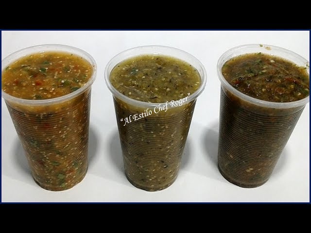 Las mejores SALSAS VERDES, para hacer en tu casa o vender, Receta 449, salsa verde | Chef Roger Oficial