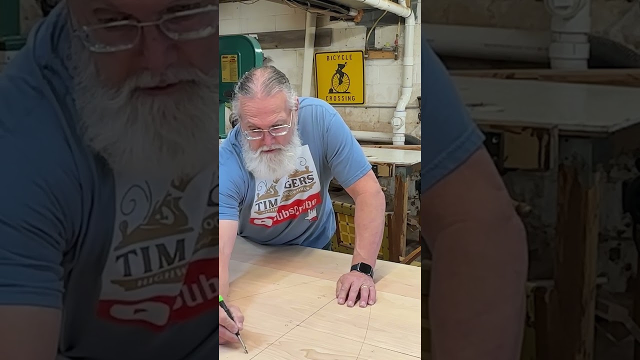 Perfectly Flat Table Tops with the In-Out Jointer Trick! #shorts