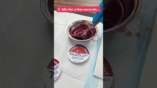 Making simulated blood clots with TrueClot Blood Simulant & Clotting Solution Making simulated blood clots with TrueClot Blood Simulant & Clotting Solution