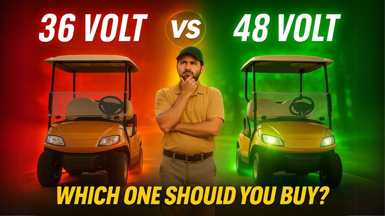 Сравнение гольф-каров 36 В и 48 В 2025: какой лучше?