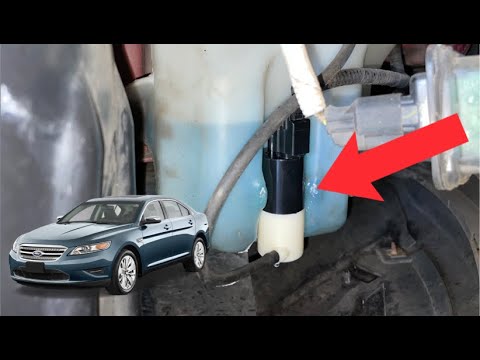How To Replace Windshield Washer Motor Pump On A 2010-2019 Ford Taurus