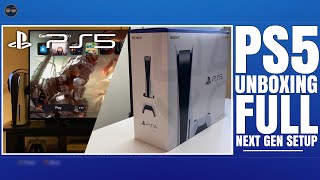 PLAYSTATION 5 ( PS5 ) - FIRST UNBOXING ! NEXT GEN TV SETUP ! STAND SETUP / FIRST BOOT UP ! FIRS...