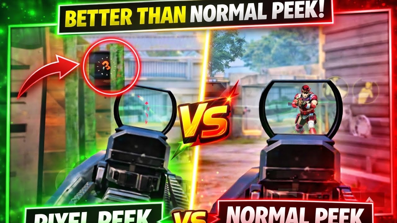 Pixel Peek vs Normal Peek 😱 | Pro Players Use This Trick | BGMI Tips & Tricks