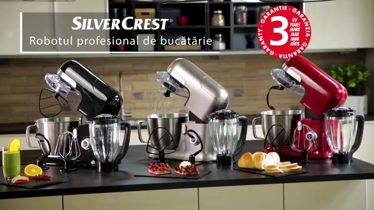 ironi Bygge videre på ild Robot profesional de bucatarie Silvercrest 288190 • Exclusiv la Lidl -  YouTube