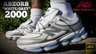 NEW BALANCE ABZORB 2000 "WHITE /GREY" REVIEW & ON F
