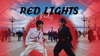 [KPOP IN PUBLIC SPAIN]  Stray Kids - RED LIGHTS '강박 (방찬, 현진) | Dance Cover by PROJECT: HIKARI