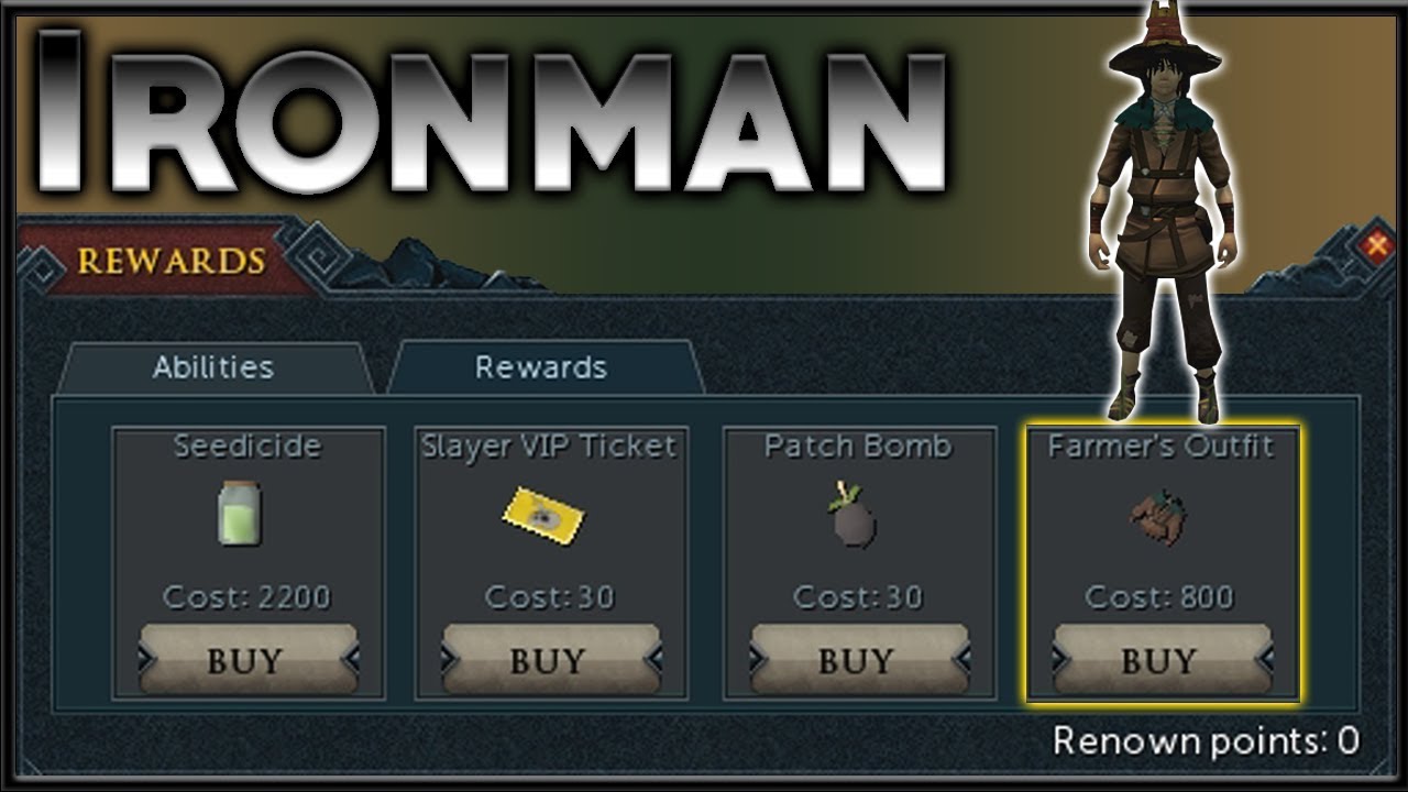 Farming Skilling Outfit for Ironmen - RS3 2017