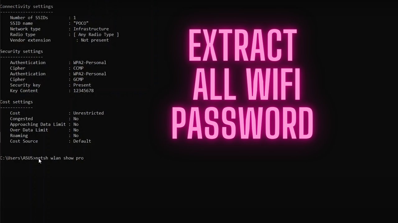 Extract Wifi Password From Your Saved Networks Using CMD YouTube extract-wifi-password-from-your-saved-networks-using-cmd-youtube