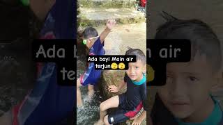 main air terjun yuk #anaklucu #airterjun #berenang #funny #vidiountukanak #playground #anakpintar