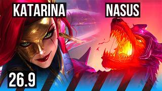 KATARINA vs NASUS (MID) | 52K damage | EUW Master | 26.9