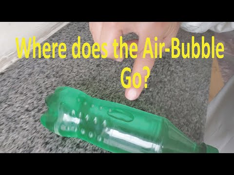 Dynamics of an air-bubble in a water filled container