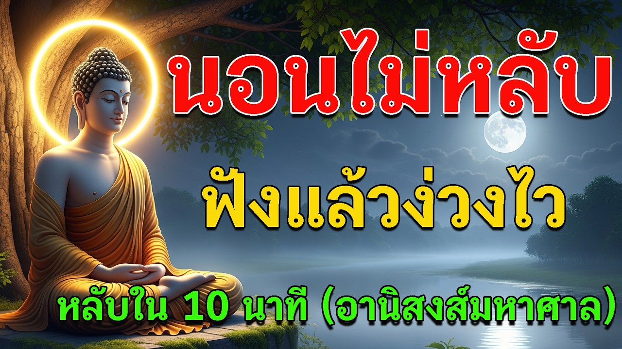 แค่เปิดทิ้งไว้แล้วนอน เสียงธรรมนำทาง ช่วยให้หลับลึกถึงเช้า ตื่นมาพร้อมสิริมงคล