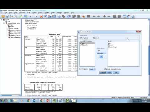 MANCOVA SPSS Tutorial