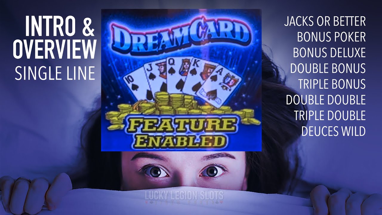 DREAM CARD video poker single line 😴 Intro & Overview of 8 Video