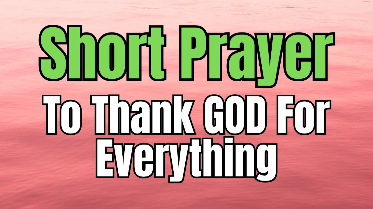 Short Prayer | LORD GOD, I Praise You for Restoration and Healing ...