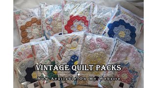 Shop Update!!! Vintage Quilt Packs On My Website!!! #vintagequilts by Purple Cottage Crafts 398 views 1 year ago 4 minutes, 21 seconds