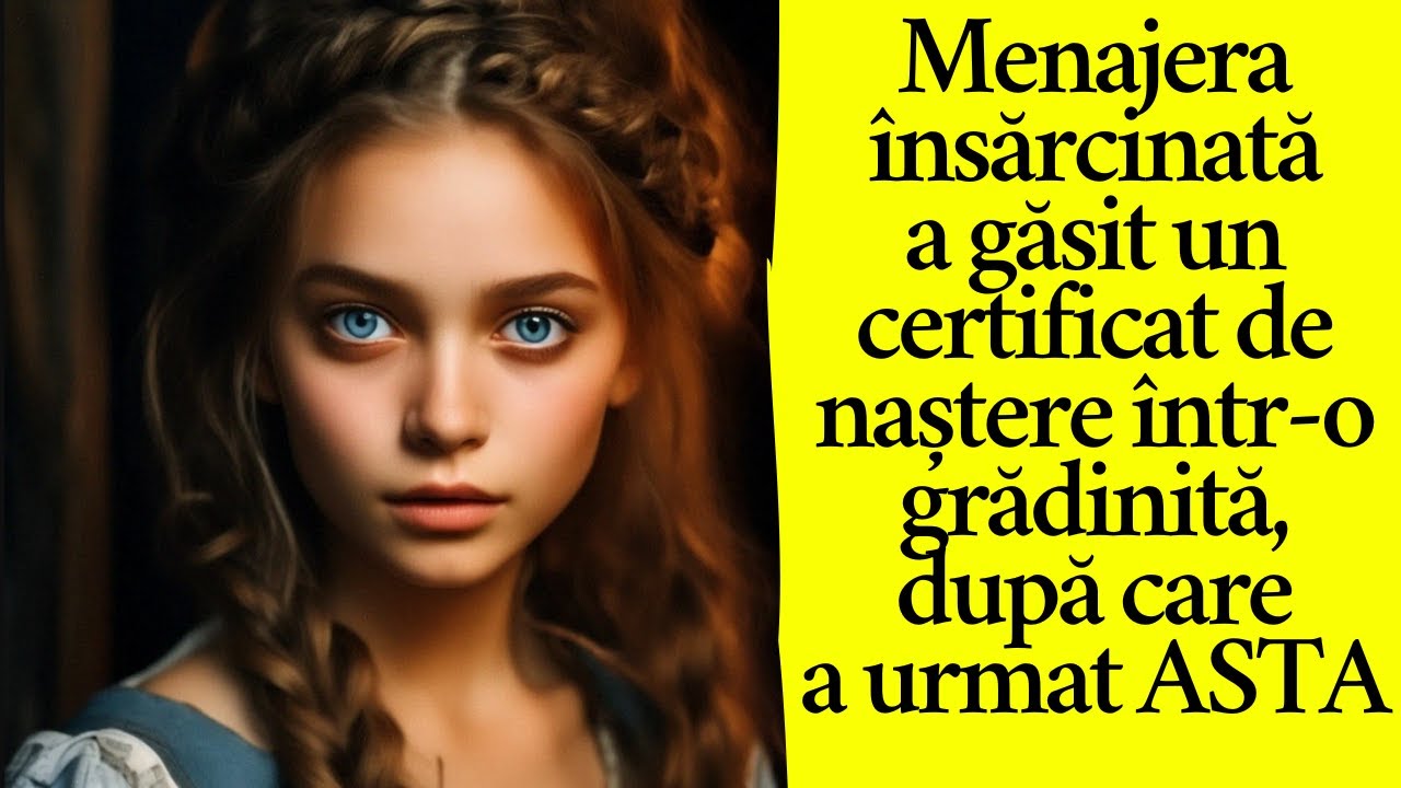 Menajera însărcinată a găsit un certificat de naștere într-o grădiniță, după care a urmat ASTA