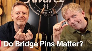Bridge Pin Shootout: Does Material Matter? | Plastic Metal Ivory | Acoustic Guitar Test