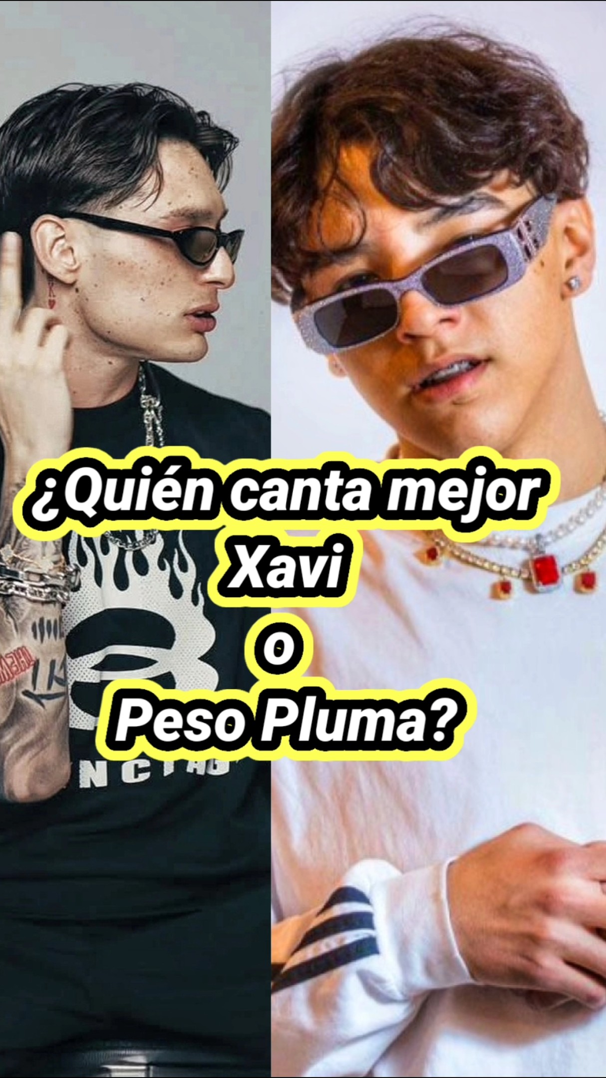 ¿Quién canta mejor Xavi o Peso pluma? #xavi #pesopluma