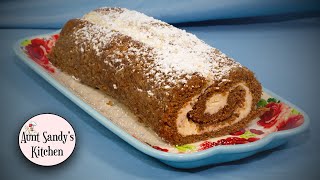 Pumpkin Roll with Cream Cheese Filling All Homemade