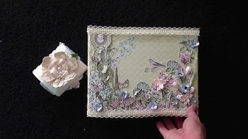 April Sx4 Altered Cigar Box - Kaisercraft Bonjour Paper - For my Secret Squirrel Sister