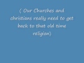 Old time religion with lyric by tommy bates