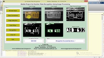 Matlab code for Number License Plate Recognition Using Image Processing