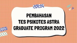 Pembahasan Soal Tes Psikotes Astra graduate program 2022 | #astra #psikotes screenshot 2