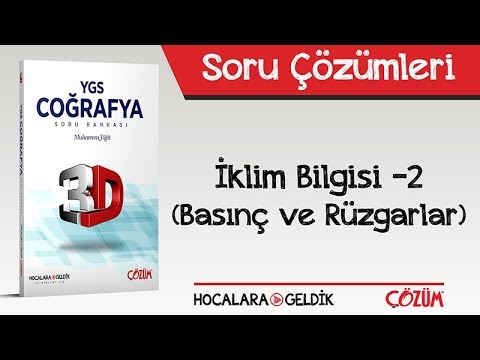 3D Soru Bankası - İklim Bilgisi -2 (Basınç ve Rüzgarlar) Soru Çözümleri