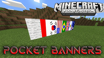 [0.15.6] BANNERS + FLAG IN MCPE!!! - Minecraft PE Mod Showcase