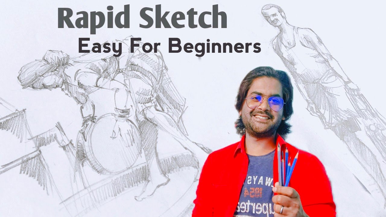 rapid sketch, कैसे करे ,how to do rapid Sketching, fast sketch , figure  sketching, figure drawing - YouTube