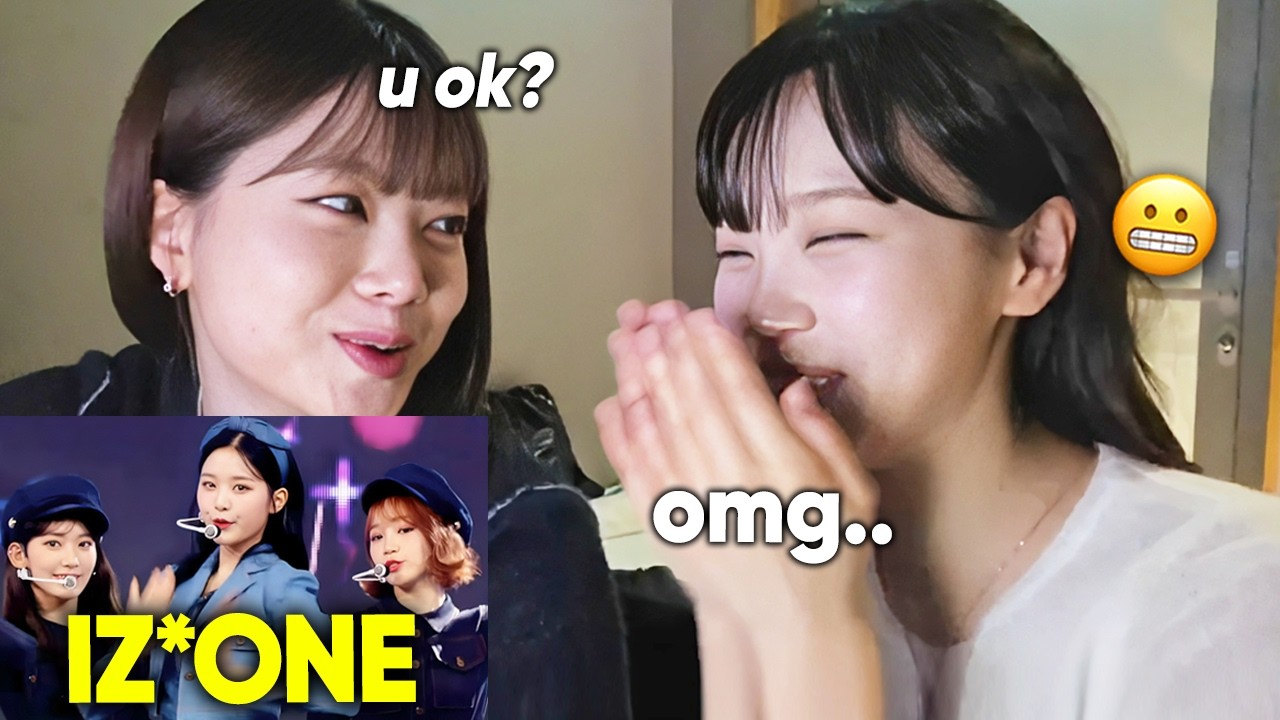 CHAEWON's embarrassed reaction to IZ*ONE stage after 5 years