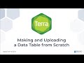 Making and Uploading a Data Table in Terra