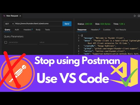 Stop using postman, use vs code instead