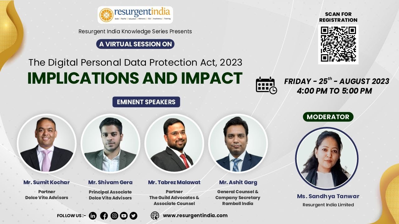 Virtual Session on The Digital Personal Data Protection Act, 2023 ...