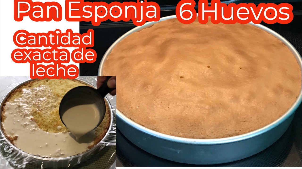 PAN ESPONJA 10 “Receta 6 HUEVOS una MEZCLA 4 LECHES CREMOSA Y CANTIDAD EXACTA PARA ENLECHAR EL PAN.
