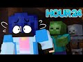 Surviving 24 Hours in HARDCORE Minecraft