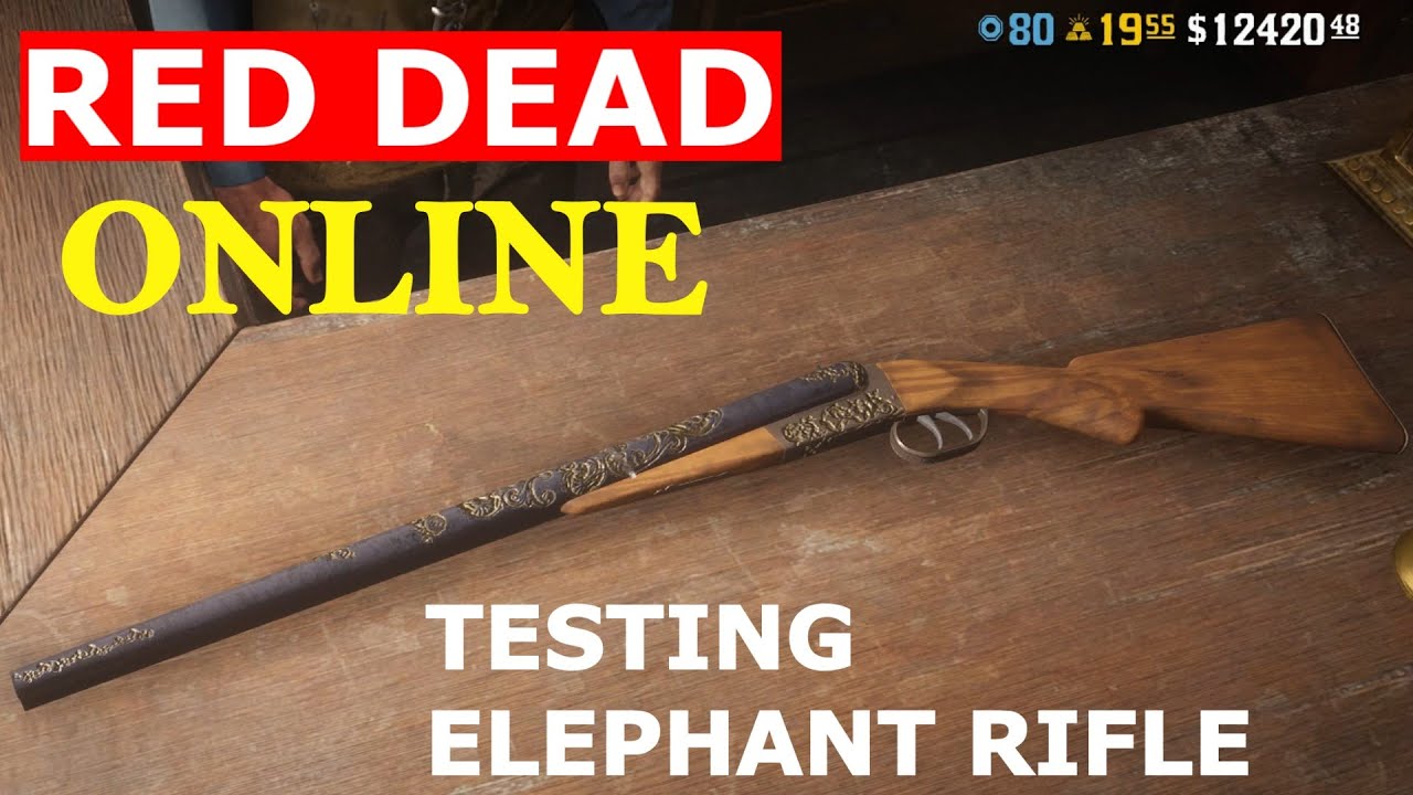 NEW WEAPON/Buying/Testing New ELEPHANT RIFLE One Shot One Kill Red Dead Online YouTube